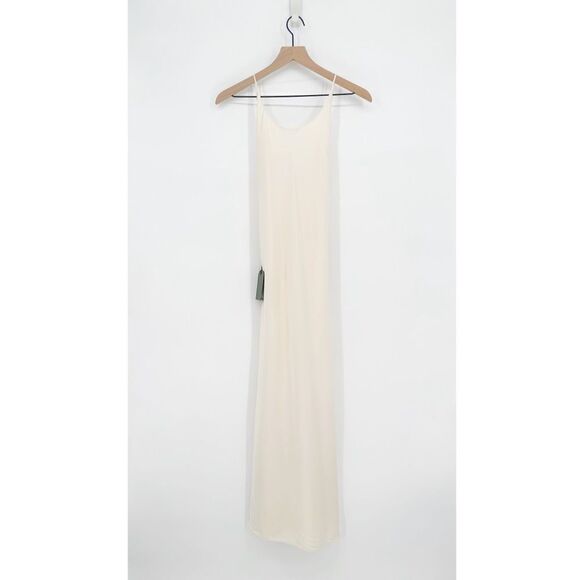 NEW Allsaints Coralie Midi Slip Dress Satin Open Back Backless White Women's 10 - Picture 2 of 14